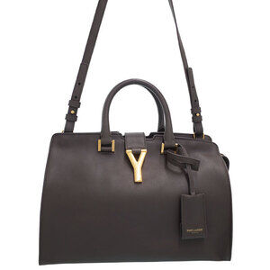 SAINT LAURENT PARIS Monogram Cabas 2way Leather HandBag